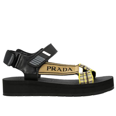 prada milano black ladies sandals sz 37|prada ladies sandals.